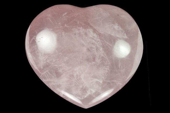 Polished Rose Quartz Heart - Madagascar #129039